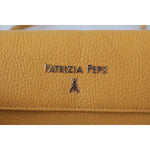 Patrizia Pepe Yellow Logo Leather Shoulder Strap Sling Bag VAS9046