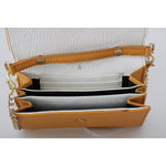Patrizia Pepe Yellow Logo Leather Shoulder Strap Sling Bag VAS9046