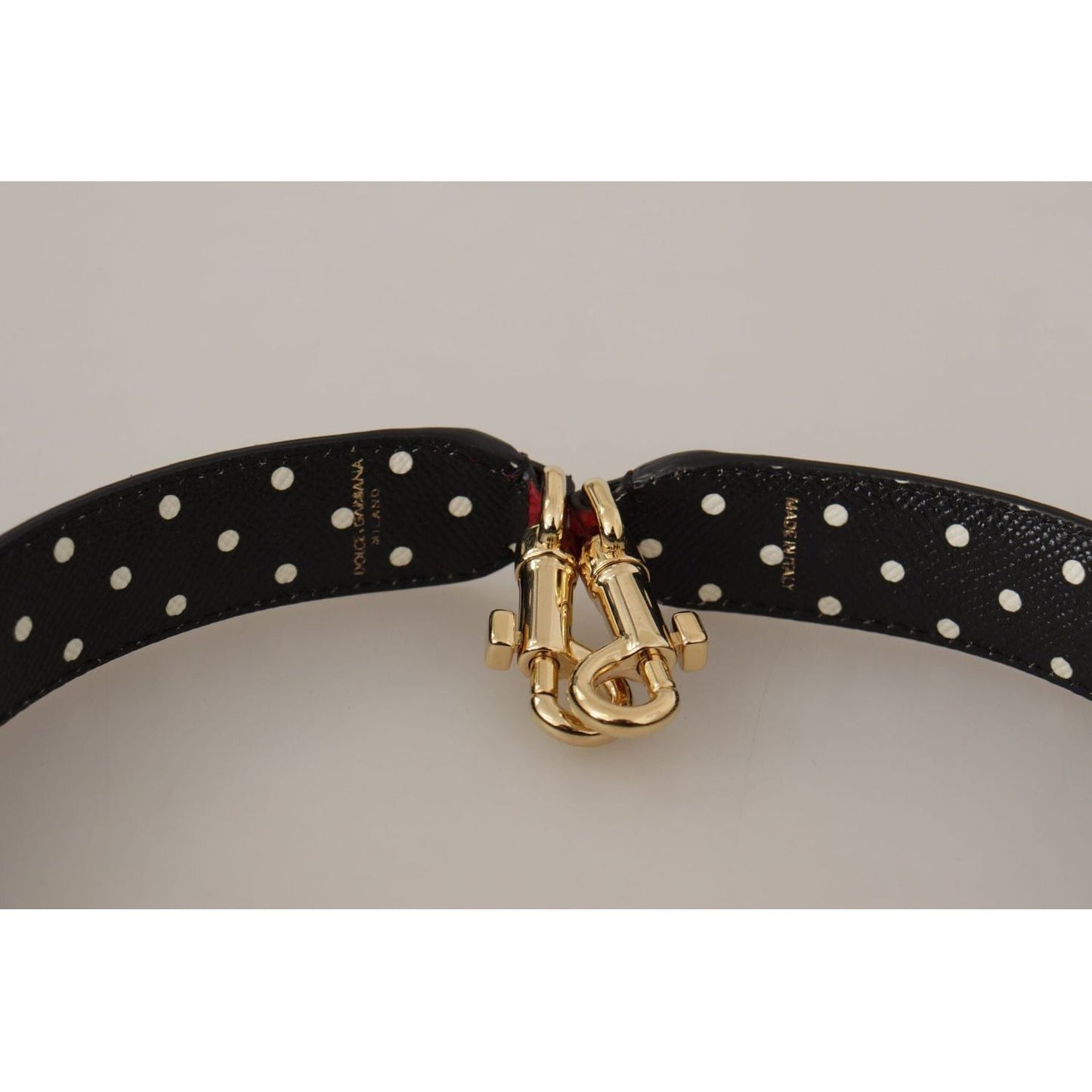 Dolce & Gabbana Red Exotic Leather Crystals Bag Shoulder Strap BEL8720