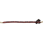 Dolce & Gabbana Red Exotic Leather Crystals Bag Shoulder Strap BEL8721