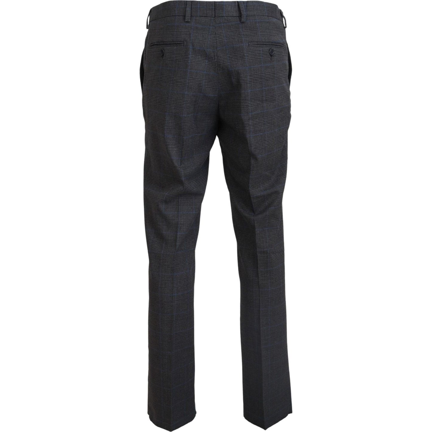 BENCIVENGA Gray Checkered Wool Dress Formal Pants PAN74055 - 54