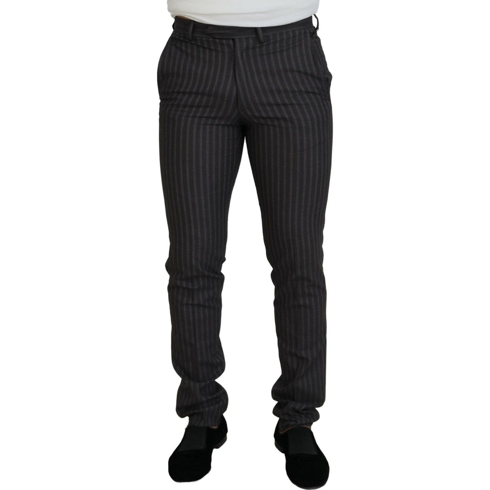 BENCIVENGA Brown Stripes Slim Fit Men Pants PAN74057 - 54