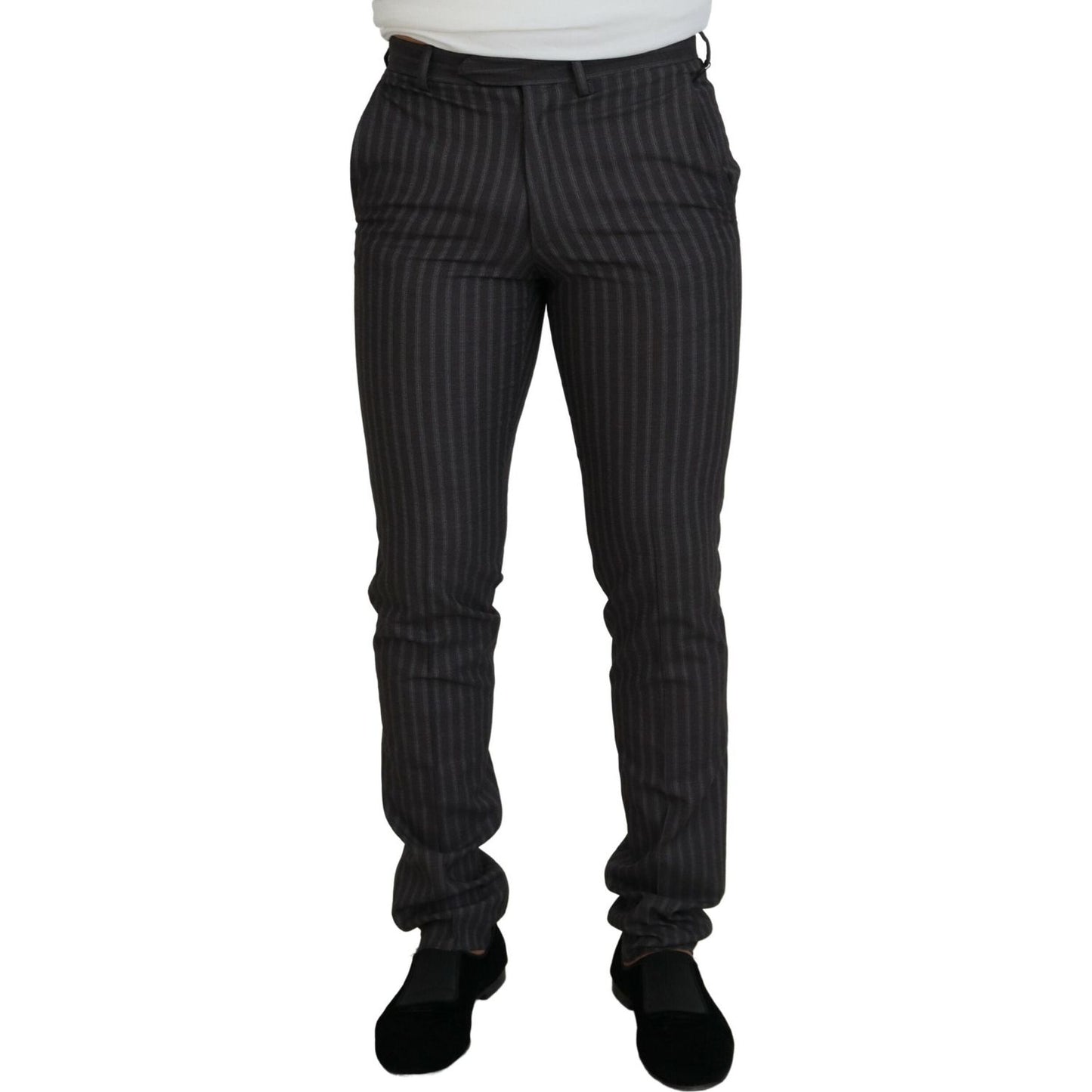 BENCIVENGA Brown Stripes Slim Fit Men Pants PAN74057 - 54