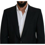 Dolce & Gabbana Dark Blue Wool Formal Sicilia Blazer KOS2129- 56
