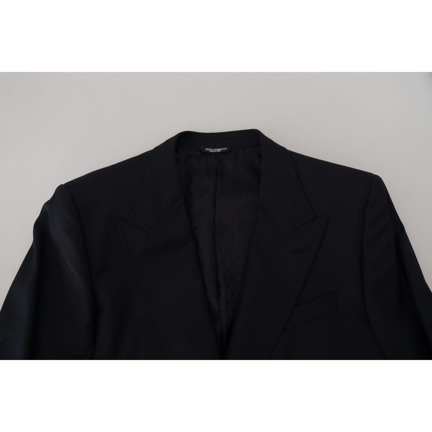 Dolce & Gabbana Dark Blue Wool Formal Sicilia Blazer KOS2129- 56