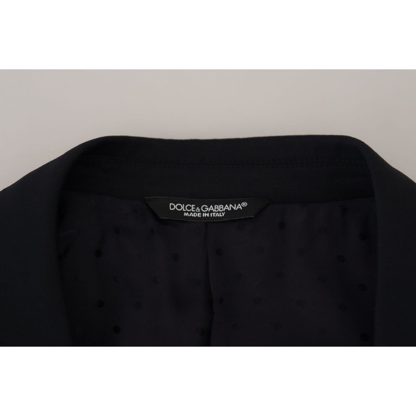 Dolce & Gabbana Dark Blue Wool Formal Sicilia Blazer KOS2129- 56