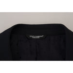Dolce & Gabbana Dark Blue Wool Formal Sicilia Blazer KOS2129- 56