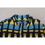 Dolce & Gabbana Multicolor Printed Viscose Casual Shirt TSH83573 - 37