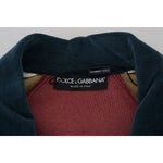 Dolce & Gabbana Multicolor Cotton Collared Pullover Sweater TSH83602 - 48
