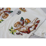 Dolce & Gabbana White Printed Short Sleeves Men T-shirt TSH83620 - 44
