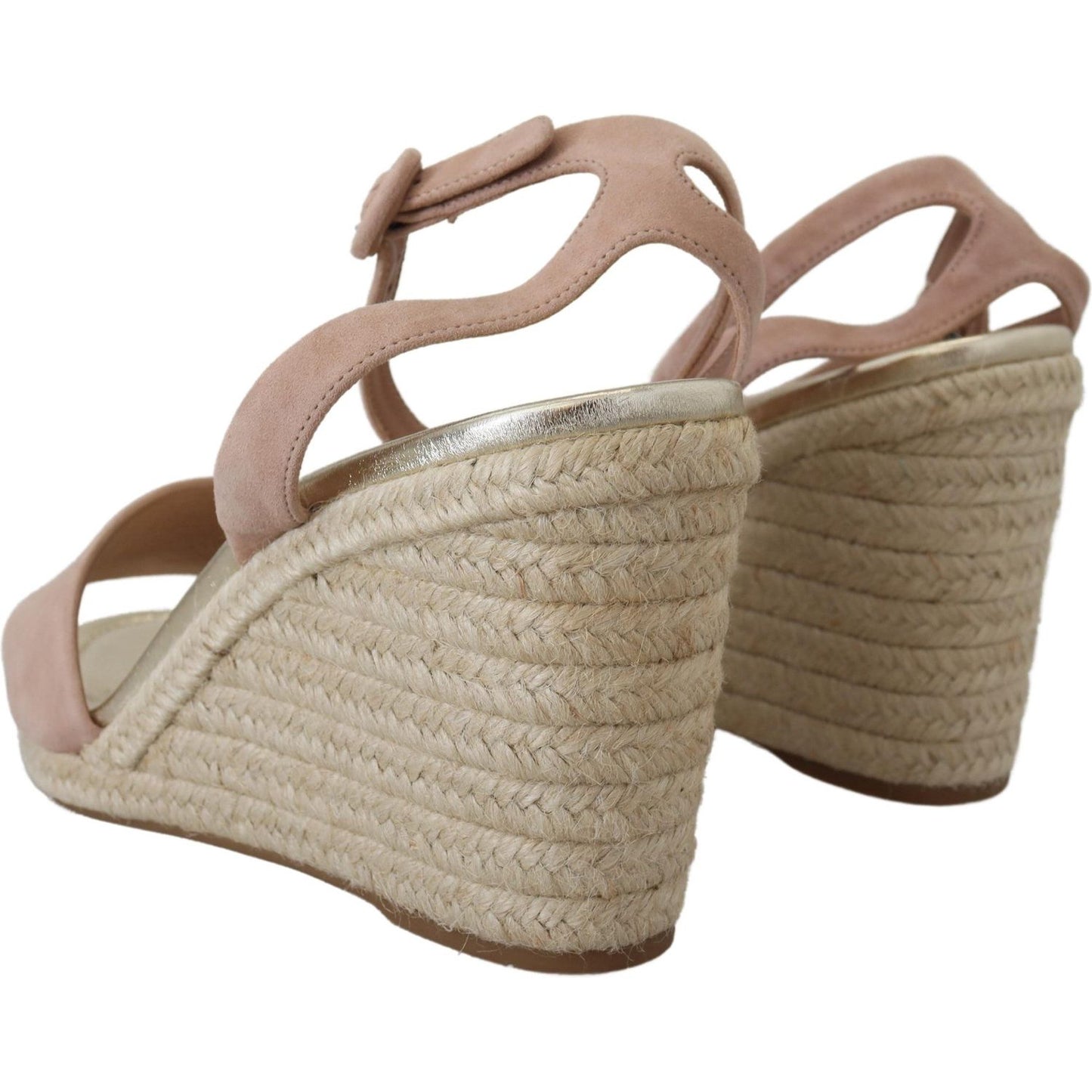 Prada Pink Suede Leather Ankle Strap Sandals LA10137- 40.5