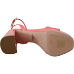 Prada Pink Patent Sandals Ankle Strap Heels Sandal LA10139- 38