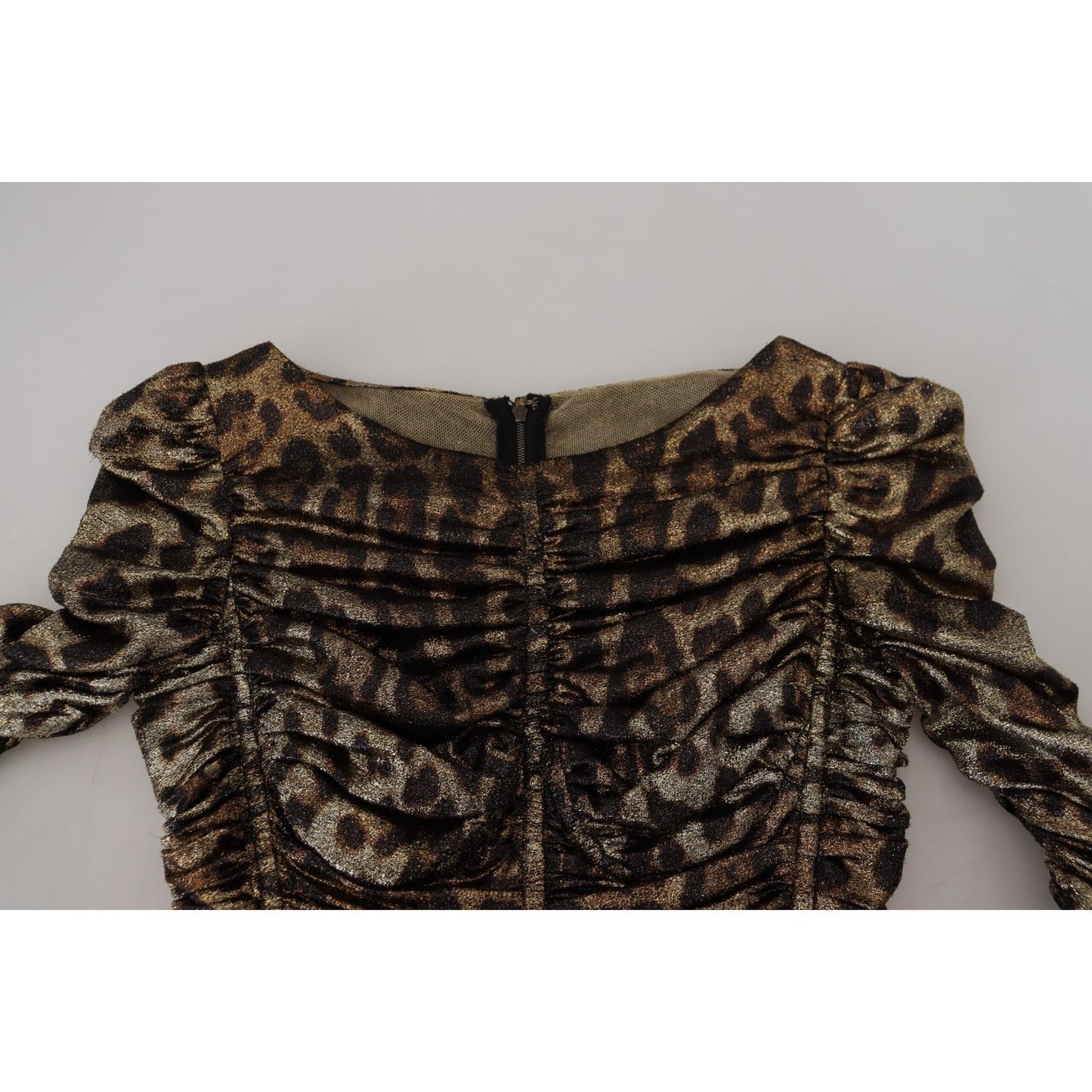 Dolce & Gabbana Multicolor Leopard Bodycon Sheath Midi Dress DR28900-38