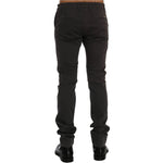 GF Ferre Gray Cotton Stretch Chinos Pants SIG60484-1