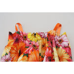 Dolce & Gabbana Blouse Cropped Floral Cotton Tank Top TSH83148- 40