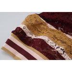 Dolce & Gabbana Multicolor Lace V-neck Pullover Sweater TSH83758- 40