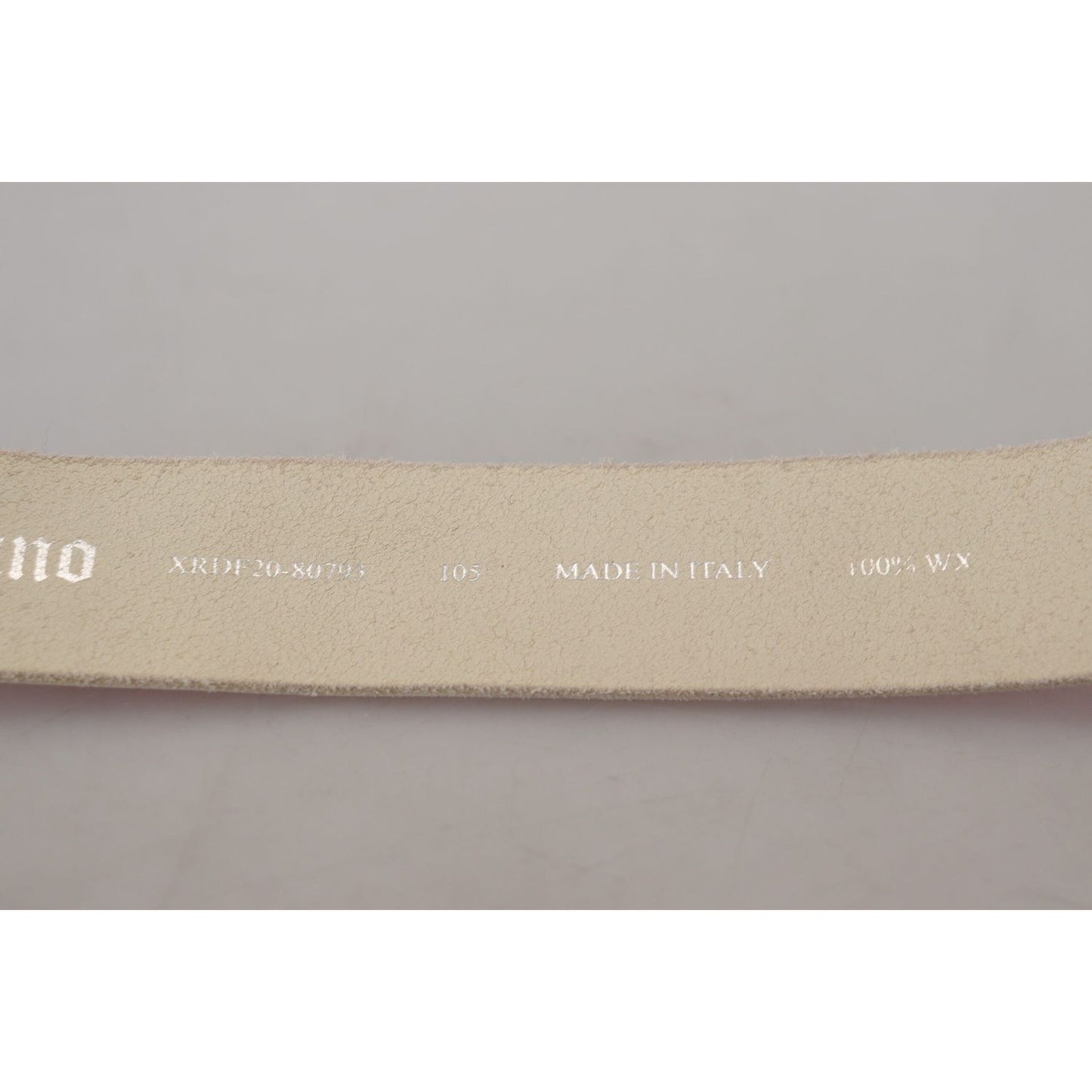 John Galliano Pink Leather Letter Logo Round Buckle Waist Belt WMB245-100