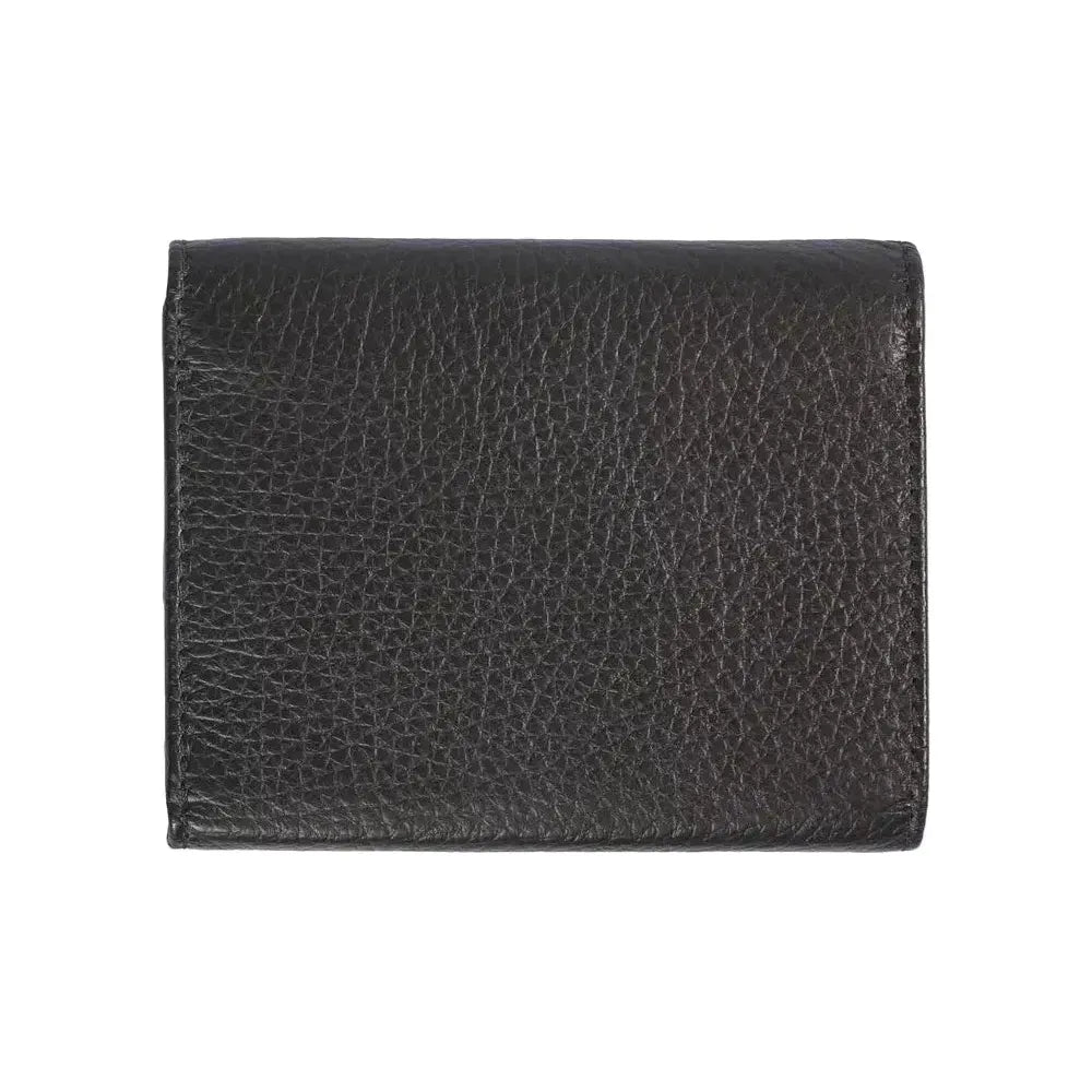 Trussardi Black Leather Women Wallet TR-20723