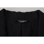 Dolce & Gabbana Black Robe Striped DG Patch Jacket Men Blazer JKT3620-46