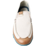Dolce & Gabbana White Leather Loafers Moccasins Shoes MV5023- 41.5