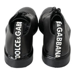 Dolce & Gabbana Black Leather Derby Dress Shoes MV5039- 48