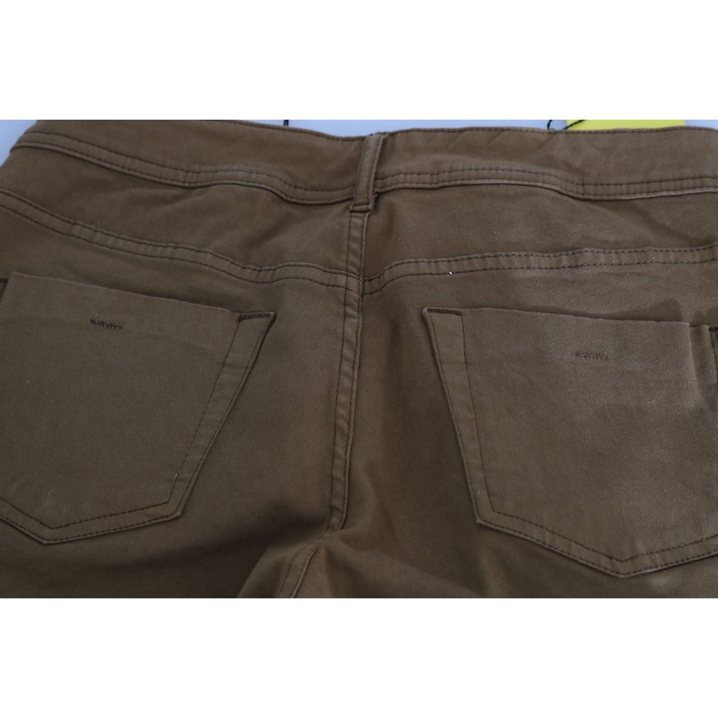 PLEIN SUD Brown Cotton Mid Waist Skinny Slim Fit Denim Jeans PAN70664-27