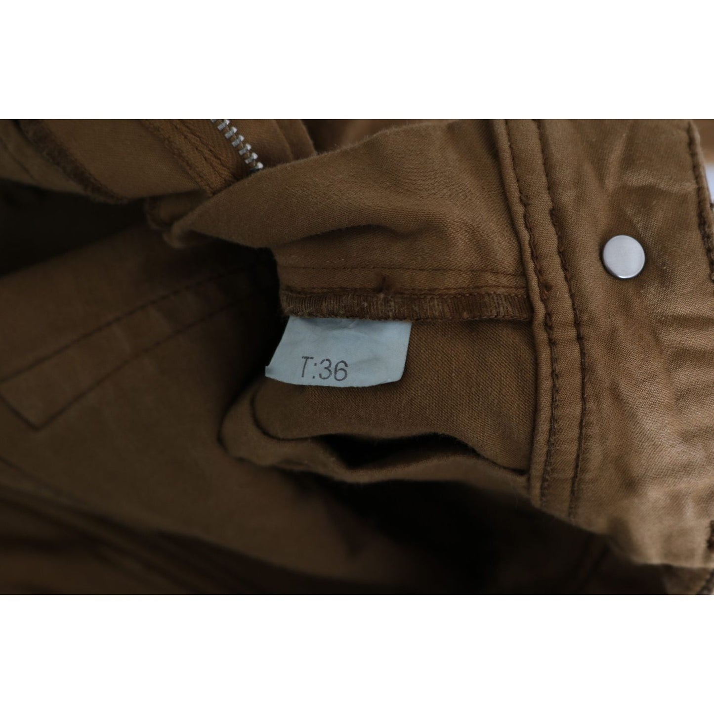 PLEIN SUD Brown Cotton Mid Waist Skinny Slim Fit Denim Jeans PAN70664-27