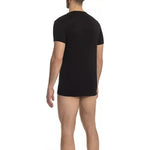 Cavalli Class Black Cotton Men's T-Shirt CA-23759-S