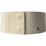 GF Ferre Off White Waxed Cotton Wide Fashion Waistband Belt WMB276-70