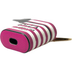 Dolce & Gabbana Fuchsia Dauphine Leather Logo Airpods Case SMY101173
