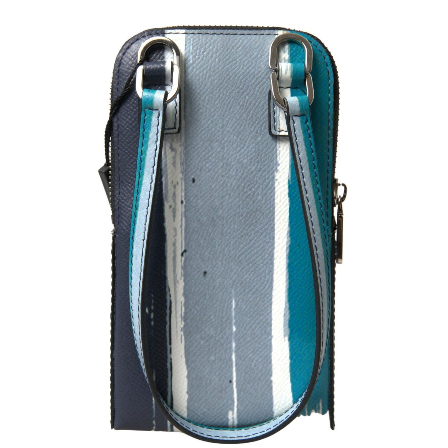 Dolce & Gabbana Blue Leather Purse Crossbody Sling Phone Bag Unisex BAG1083