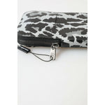 Dolce & Gabbana Gray Leopard Leather Men Purse Crossbody Sling Phone Bag BAG1092