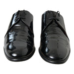 Dolce & Gabbana Black Patent Leather Formal Shoes MV5120-44