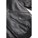 Dolce & Gabbana Black Leather Blouson Full Zip Bomber Jacket JKT3659-44