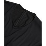 Dolce & Gabbana Black Wool Wrap Sheath Midi Gown Dress DR28895-44