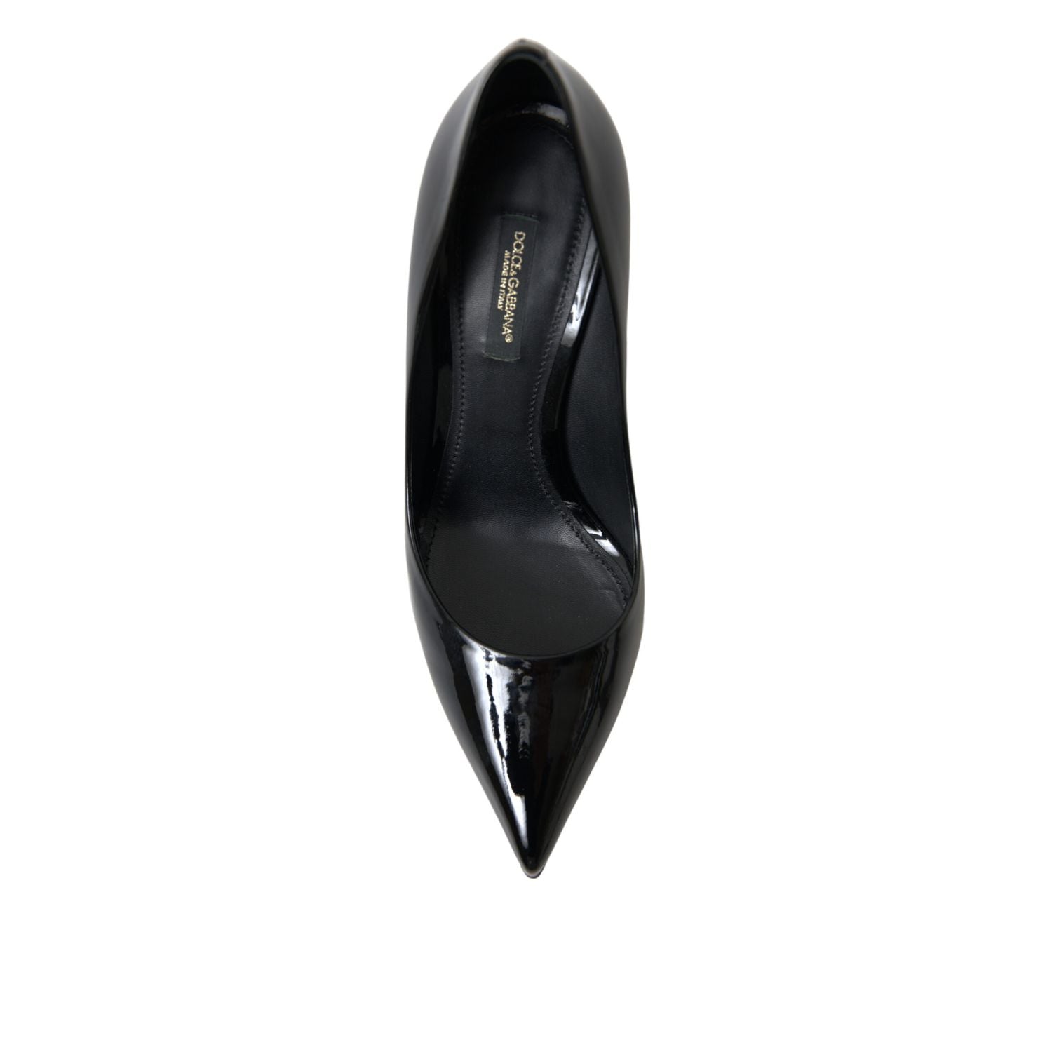 Dolce & Gabbana Black Patent Leather Pumps Heels Shoes