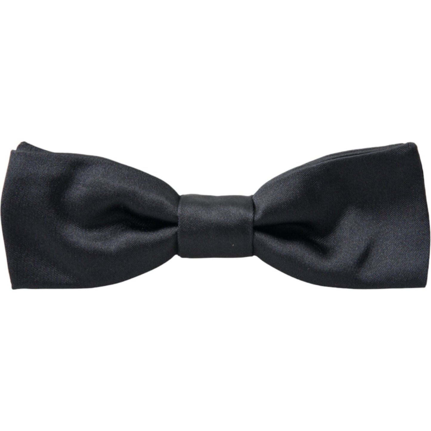 Dolce & Gabbana Dark Gray Silk Adjustable Neck Men Papillon Bow Tie FT3811