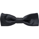 Dolce & Gabbana Dark Gray Silk Adjustable Neck Men Papillon Bow Tie FT3811