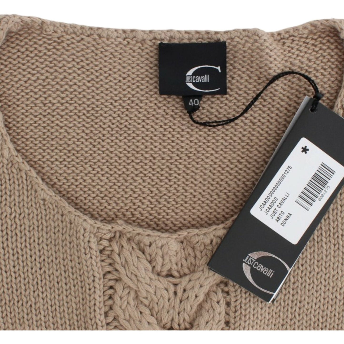 Cavalli Beige knitted wool sweater SIG12108-4