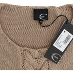 Cavalli Beige knitted wool sweater SIG12108-4