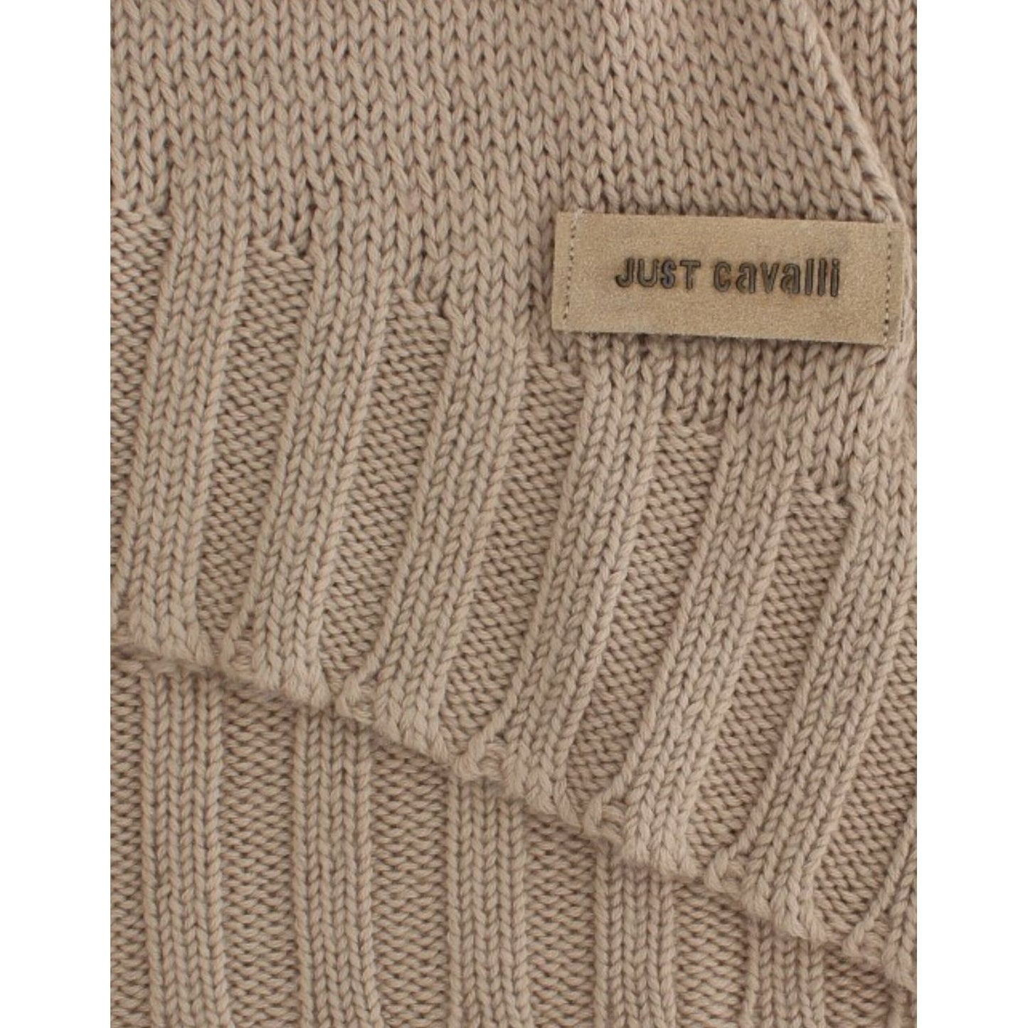Cavalli Beige knitted wool sweater SIG12108-4