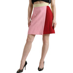 Dolce & Gabbana Multicolor Patchwork High Waist A-line Skirt SKI1957-38