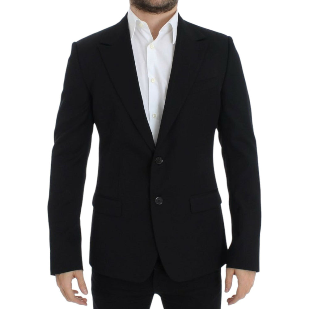 Dolce & Gabbana Black wool slim fit blazer SIG12303-1