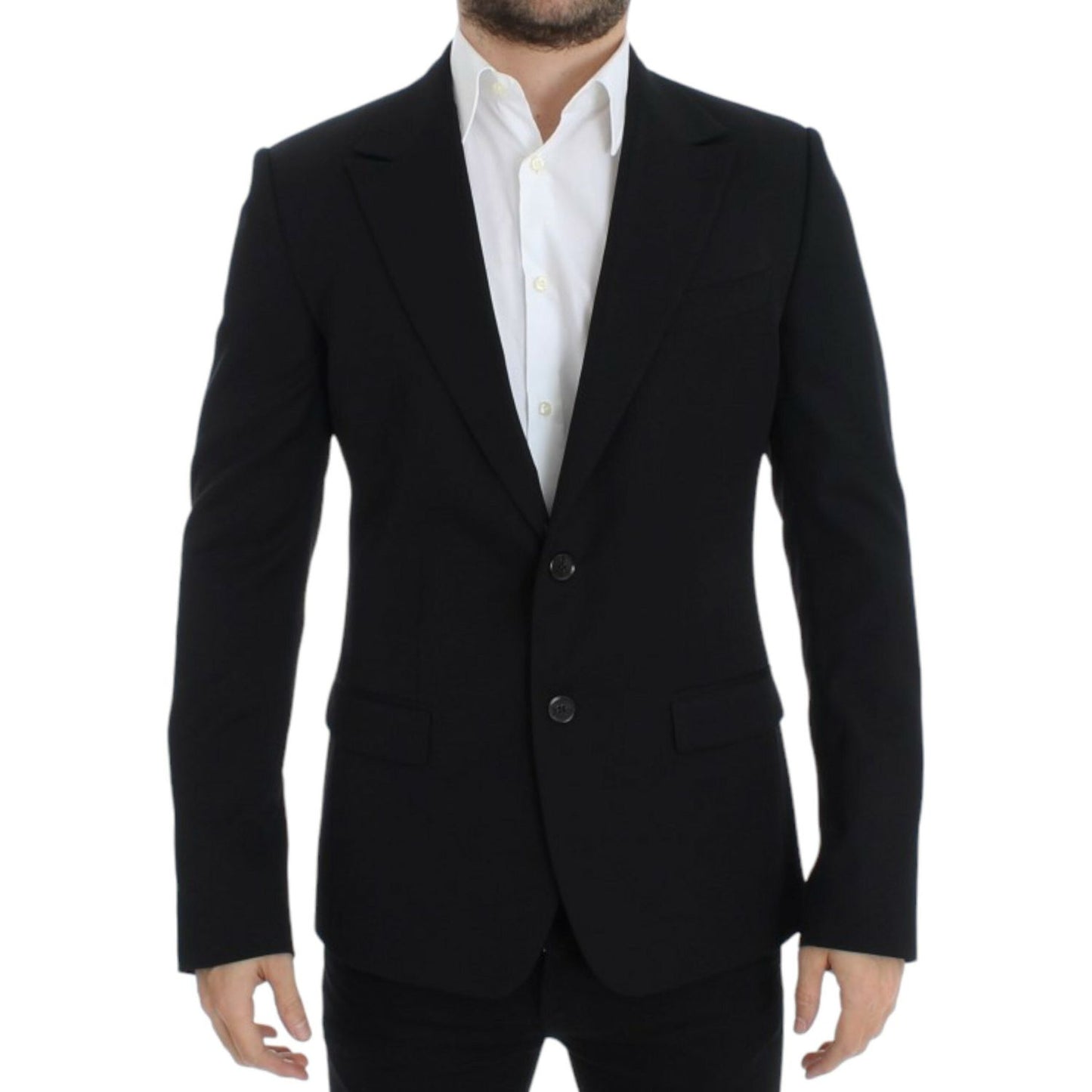 Dolce & Gabbana Black wool slim fit blazer SIG12303-1