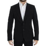 Dolce & Gabbana Black wool slim fit blazer SIG12303-1
