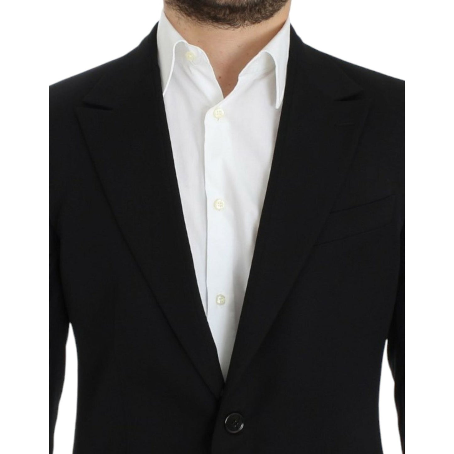 Dolce & Gabbana Black wool slim fit blazer SIG12303-1
