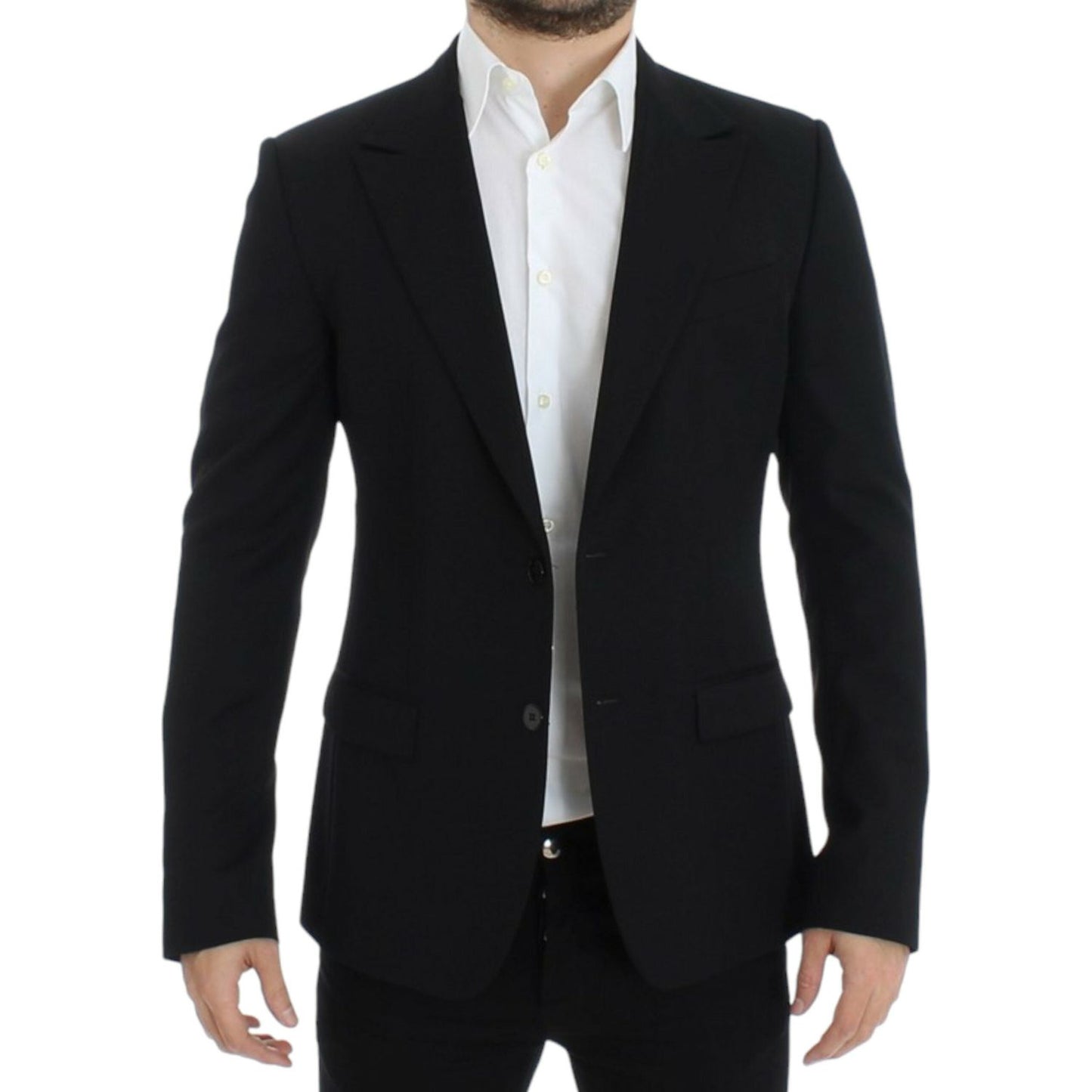 Dolce & Gabbana Black wool slim fit blazer SIG12303-1