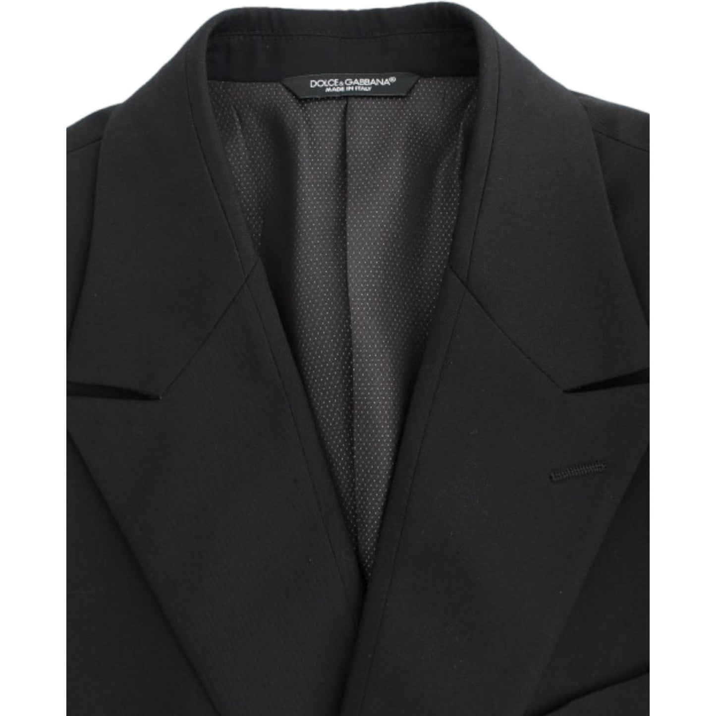 Dolce & Gabbana Black wool slim fit blazer SIG12303-1