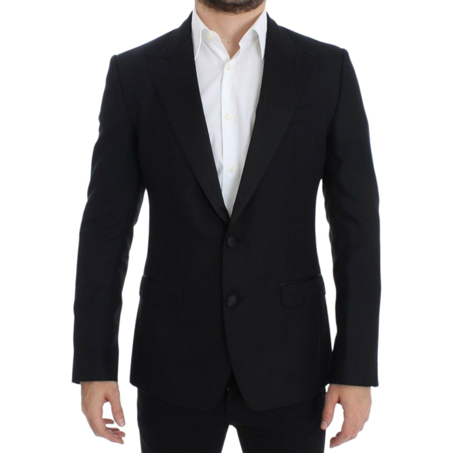 Dolce & Gabbana Black wool silk SICILIA blazer SIG12301-1