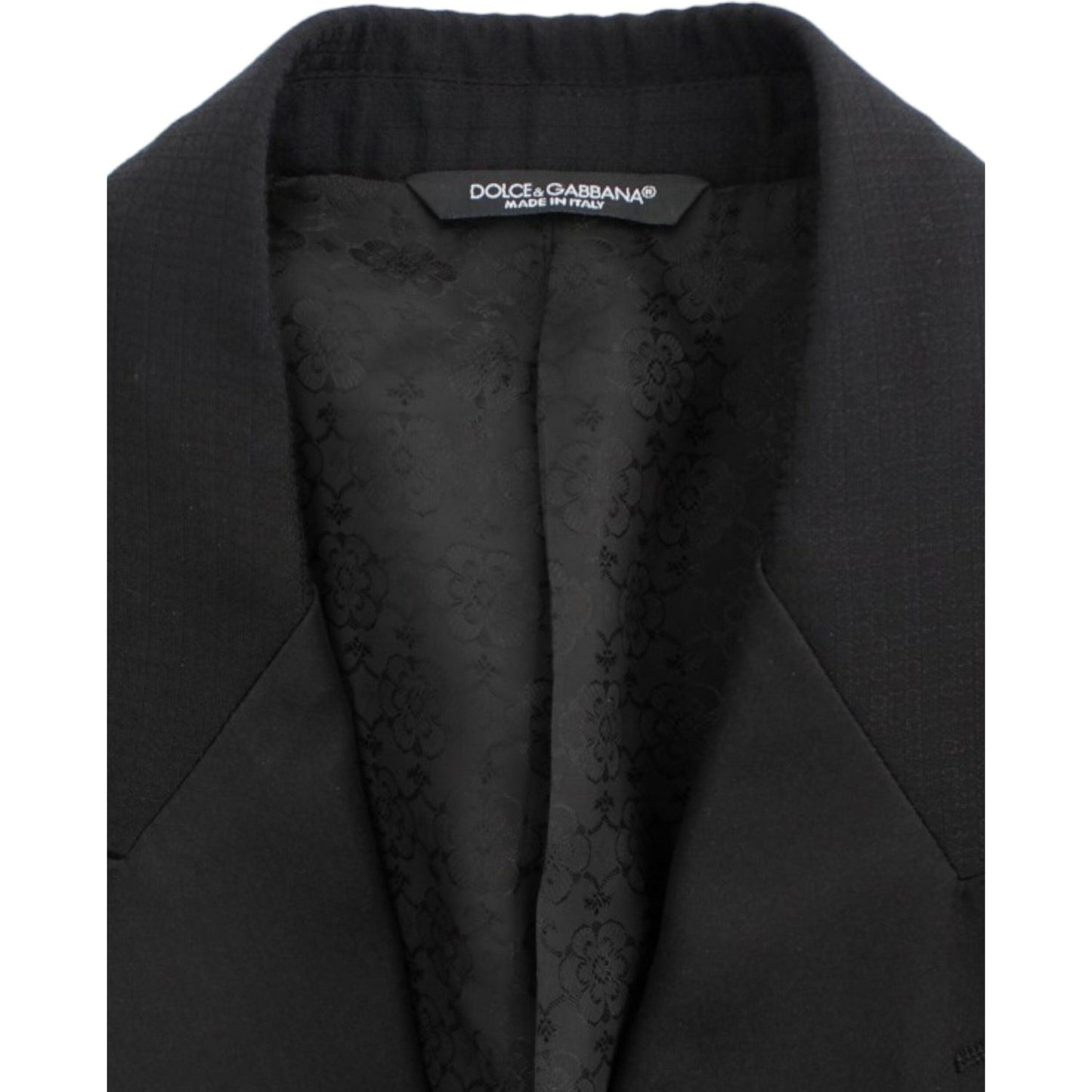 Dolce & Gabbana Black wool silk SICILIA blazer SIG12301-1